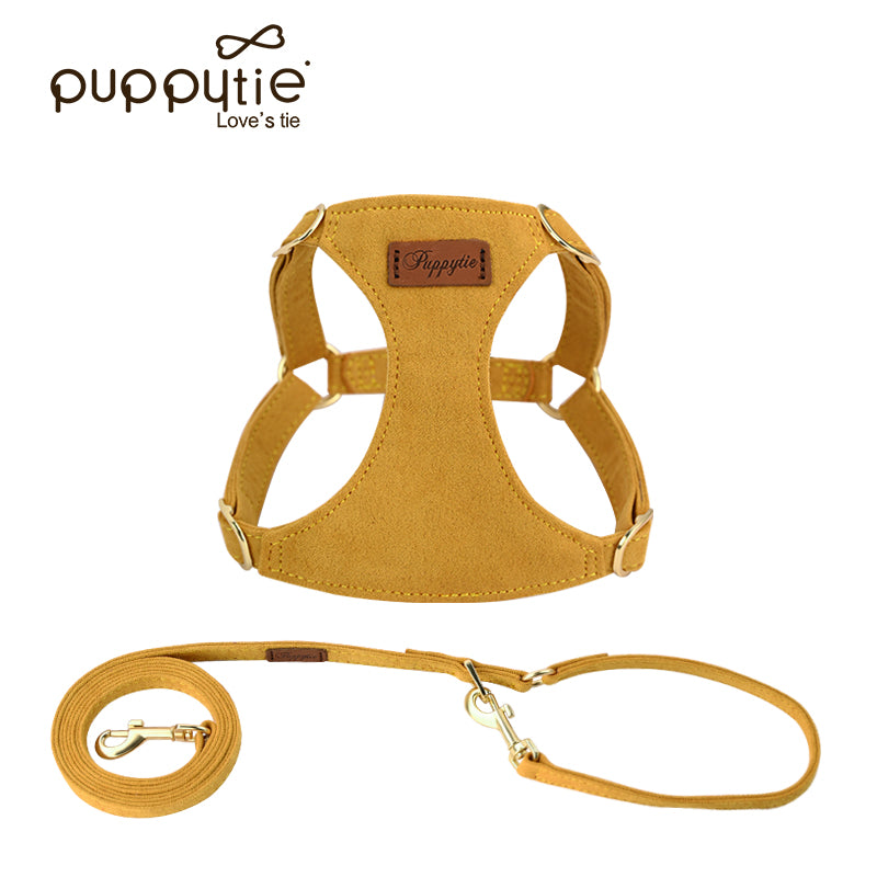 The Classic Harness & Leash Set Banana Yellow