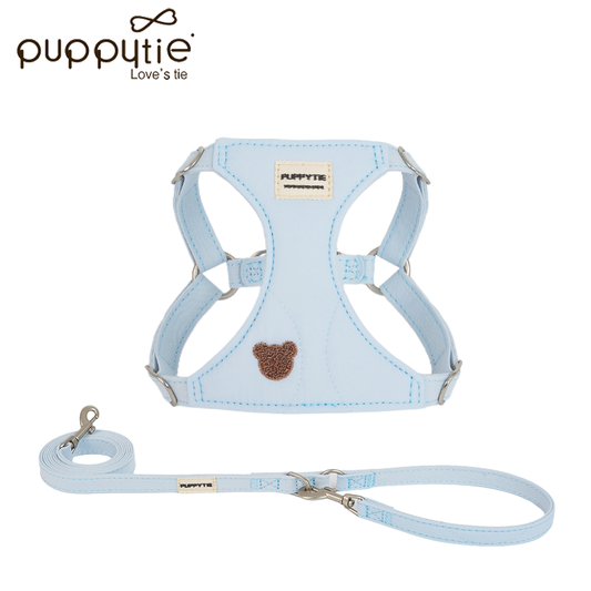 The Baby Bear Harness & Leash Set Mousse Blue