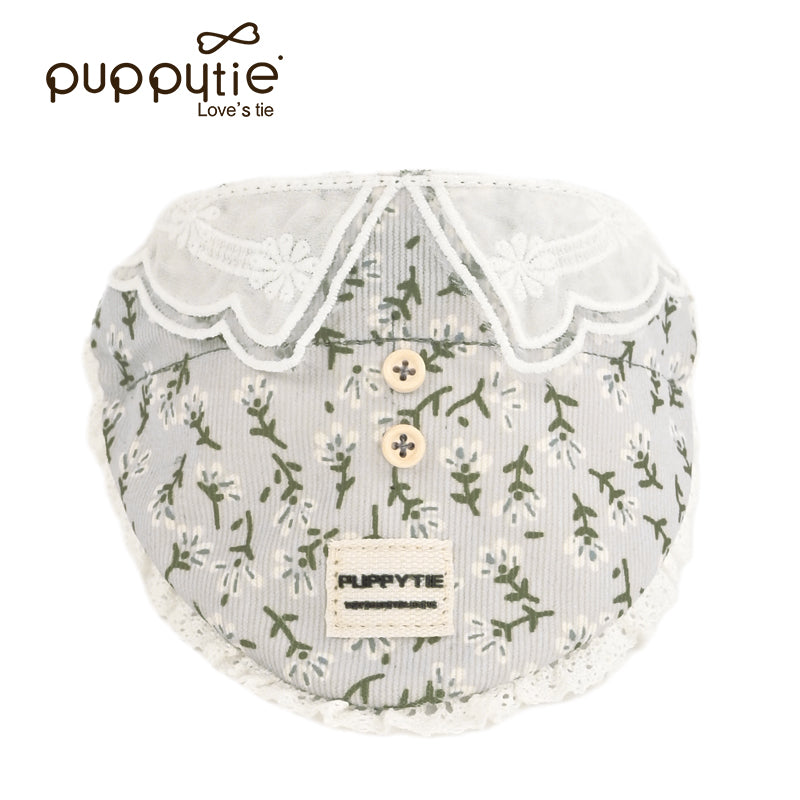 The Floral Peter Pan Bib & Leash Set