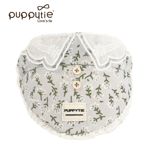 The Floral Peter Pan Bib & Leash Set