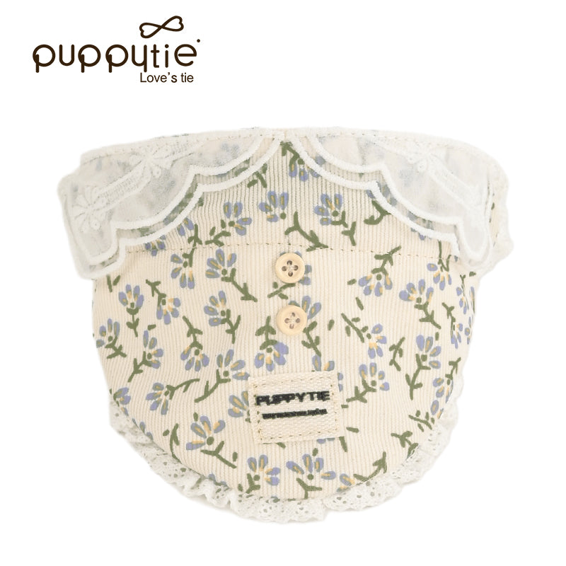 The Floral Peter Pan Bib & Leash Set