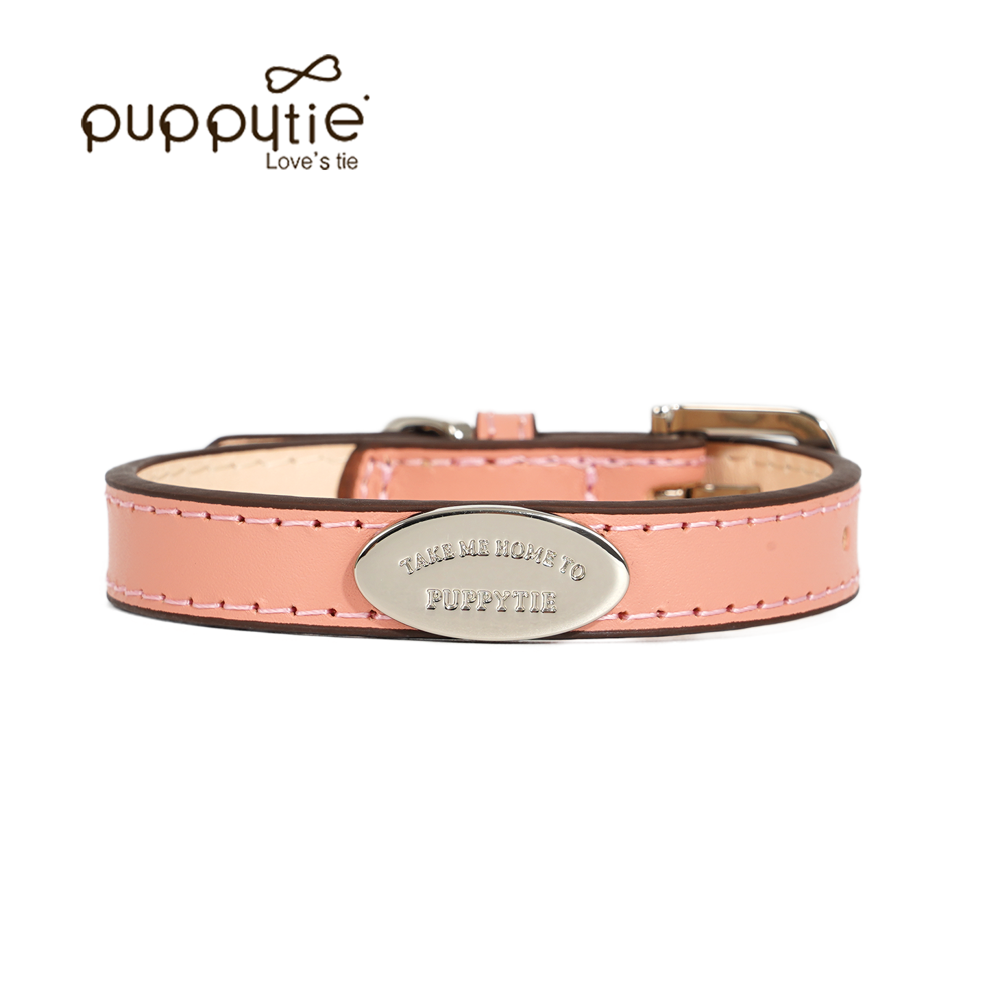 The ‘Take Me Home’ Collar & Leash Set Cinnamon Pink