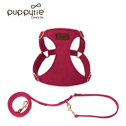 The Classic Harness & Leash Set Sorghum Red
